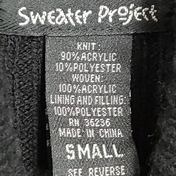 Sweater Project Black/White Plaid Blazer - Picture 4 of 7